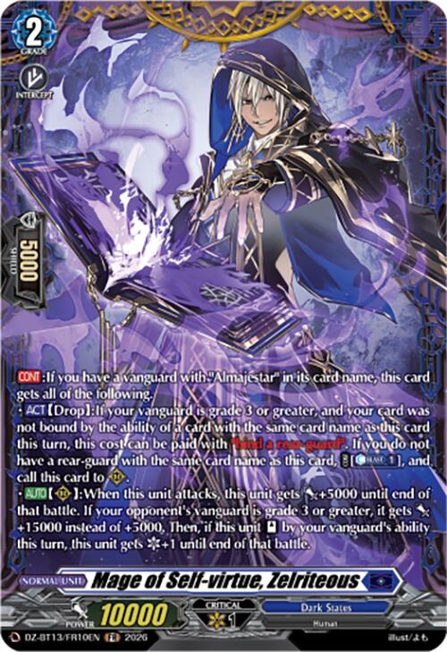 Mage of Self-virtue, Zelriteous (DZ-BT13/FR10EN) [Parallactic Clash]