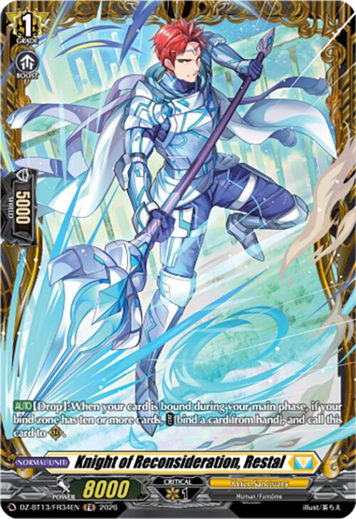 Knight of Reconsideration, Restal (DZ-BT13/FR34EN) [Parallactic Clash]