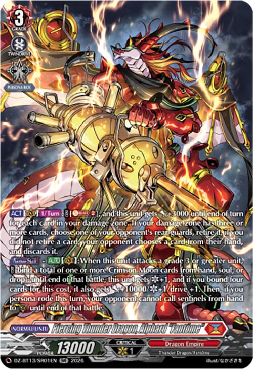 Piercing Thunder Dragon, Alphard "Fantome" (DZ-BT13/SR01EN) [Parallactic Clash]