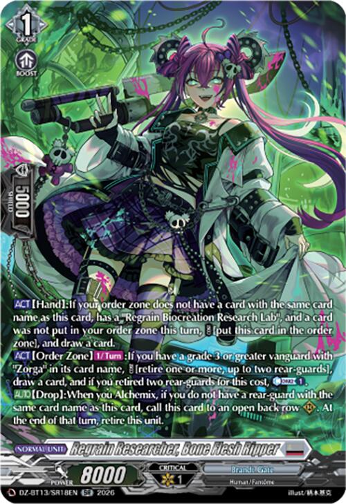 Regrain Researcher, Bone Flesh Ripper (DZ-BT13/SR18EN) [Parallactic Clash]