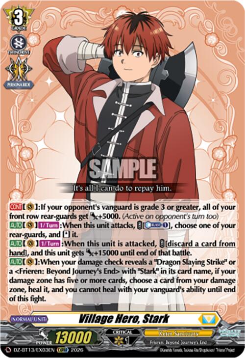Village Hero, Stark (DZ-BT13/EX03EN) [Parallactic Clash]