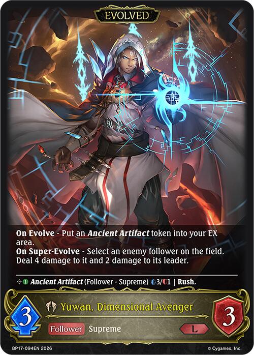 Yuwan, Dimensional Avenger (Evolved) (BP17-094EN) [Convergent Destinies]