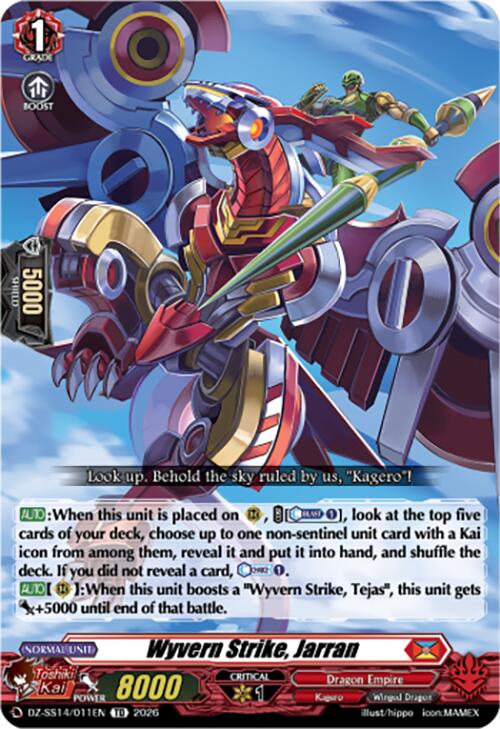 Wyvern Strike, Jarran (DZ-SS14/011EN) [Dragonic Overlord Start Deck]