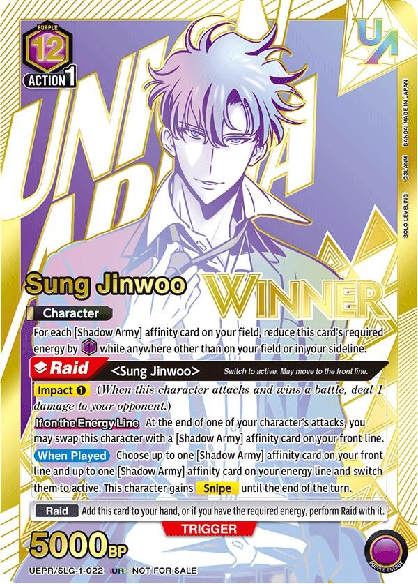 Image for Sung Jinwoo (022) (UR) (Winner) (UEPR) (UEPR/SLG-1-022) - Union Arena