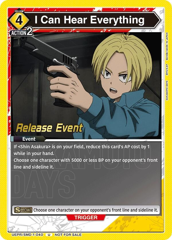 Image for I Can Hear Everything (UE19BT_RE) (UE19BT/SMD-1-040) - Union Arena