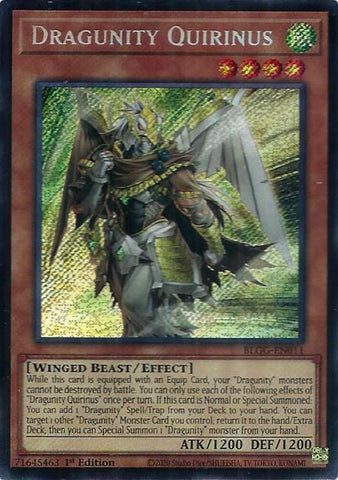 Dragunity Quirinus [BLGG-EN011] Secret Rare