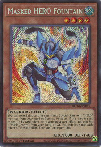 Masked HERO Fountain [BLGG-EN029] Secret Rare
