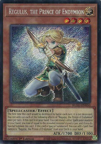 Regulus, the Prince of Endymion [BLGG-EN050] Secret Rare