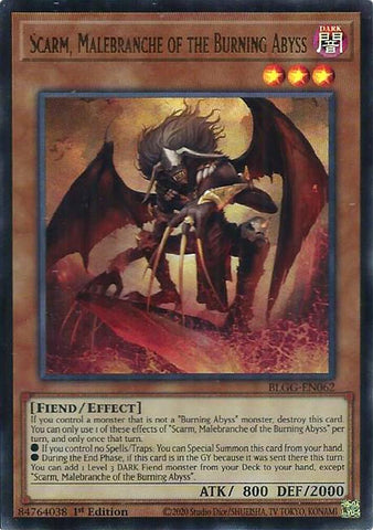 Scarm, Malebranche of the Burning Abyss [BLGG-EN062] Ultra Rare