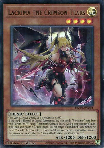 Lacrima the Crimson Tears [BLGG-EN081] Ultra Rare