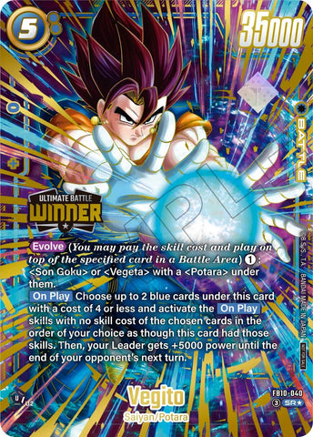 Vegito (FB10-040) (Ultimate Battle 2026 Vol. 3 Winner) [Fusion World Tournament Cards]