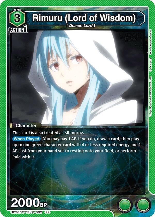 Image for Rimuru (Lord of Wisdom) (UE20BT) (UE20BT/TSK-1-092) - Union Arena