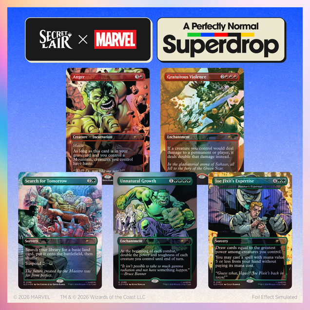 Secret Lair Drop: Secret Lair x Marvel: Hulk SMASH! (Traditional Foil Edition)