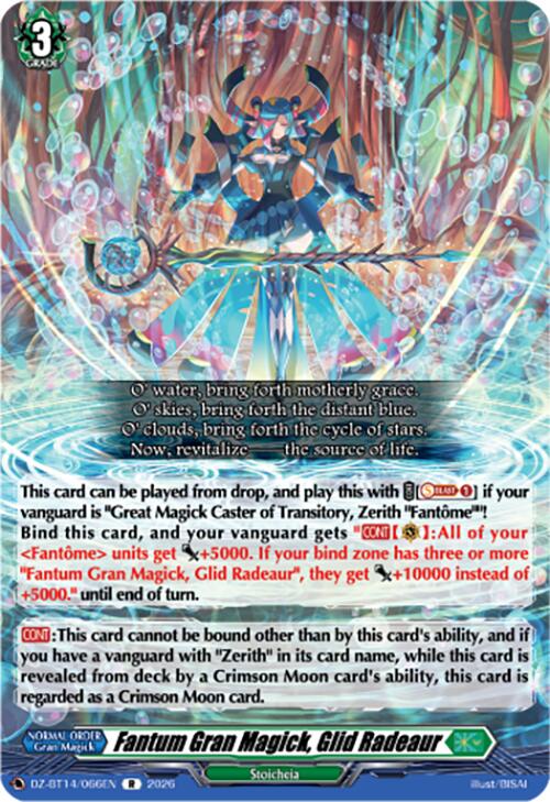 Fantum Gran Magick, Glid Radeaur (DZ-BT14/066EN) [Envoys of the Crimson Moon]