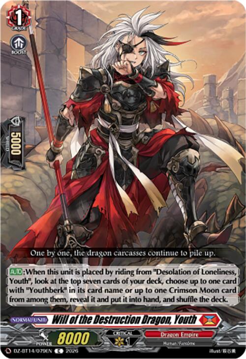 Will of the Destruction Dragon, Youth (DZ-BT14/079EN) [Envoys of the Crimson Moon]