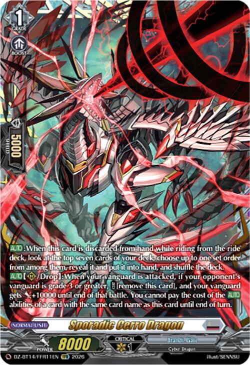 Sporadic Cerro Dragon (DZ-BT14/FFR11EN) [Envoys of the Crimson Moon]