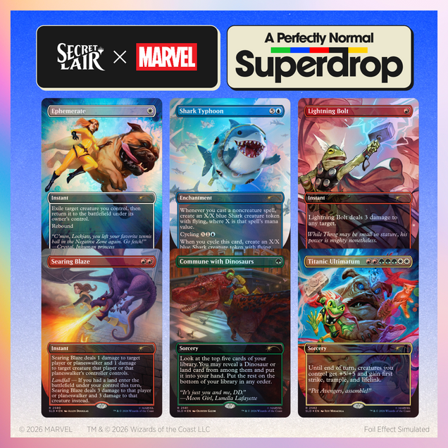 Secret Lair Drop: Secret Lair x Marvel: Earth's Mightiest Pets (Traditional Foil Edition)