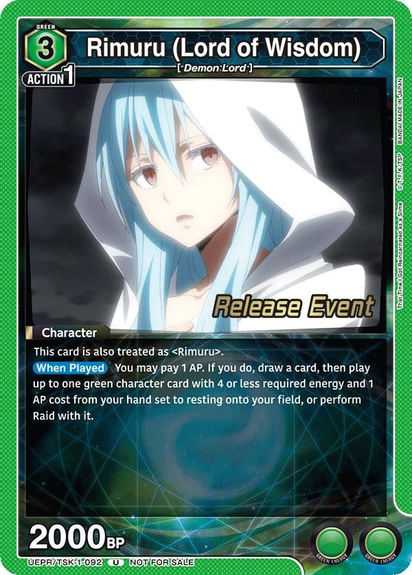 Image for Rimuru (Lord of Wisdom) (UE20BT_RE) (UEPR/TSK-1-092) - Union Arena