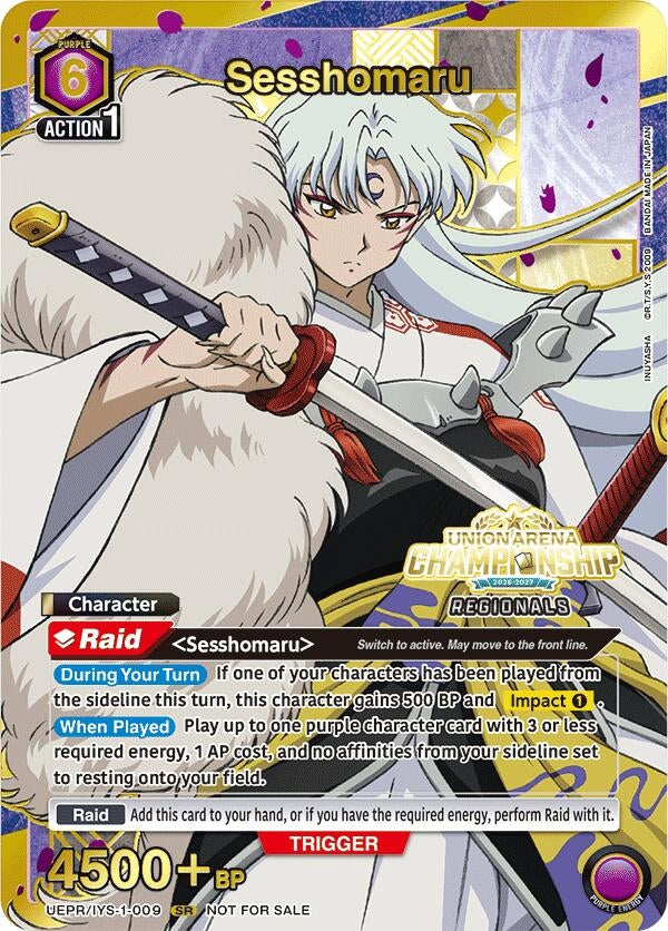 Image for Sesshomaru (Regionals 26-27) (UEPR) (UEPR/IYS-1-009) - Union Arena