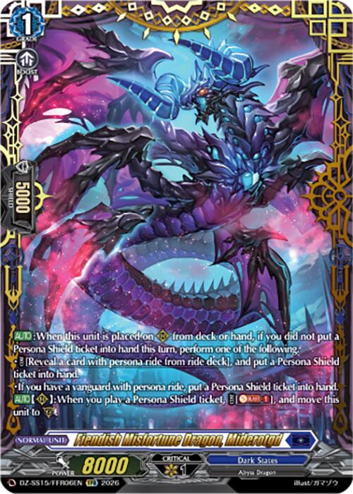 Fiendish Misfortune Dragon, Miderotgd (DZ-SS15/FFR06EN) [The Legendary Vanguards]