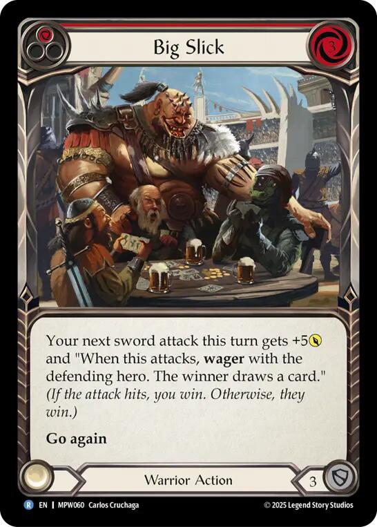 Big Slick (Red) [MPW060] (Mastery Pack Warrior)  Rainbow Foil