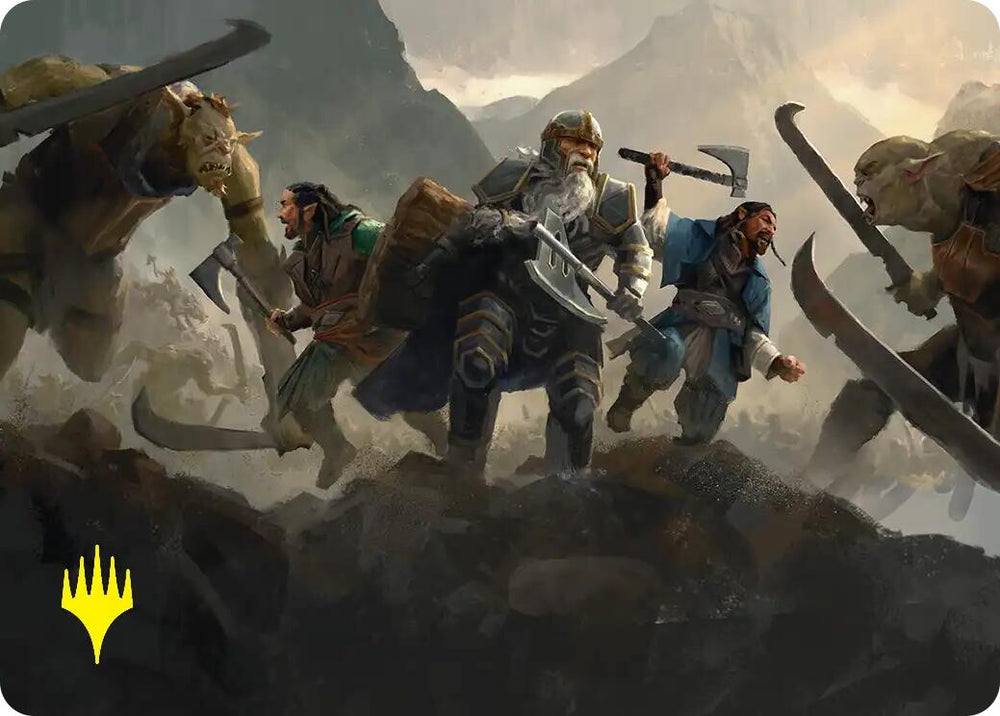 Struggle of Howling Steel Art Card (Gold-Stamped) [The Hobbit Art Series]