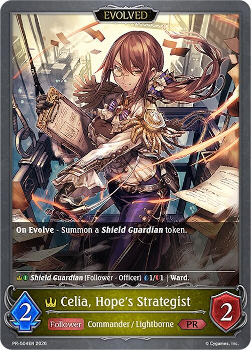 Celia, Hope's Strategist // Celia, Despair's Messenger (PR-504EN) [Promotional Cards]