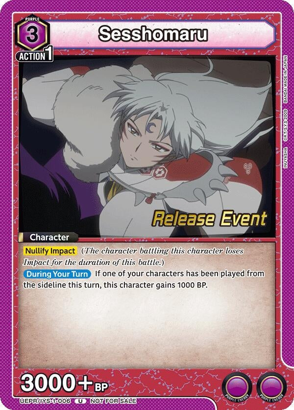 Image for Sesshomaru (006) (UE23BT_RE) (UEPR/IYS-1-006) - Union Arena