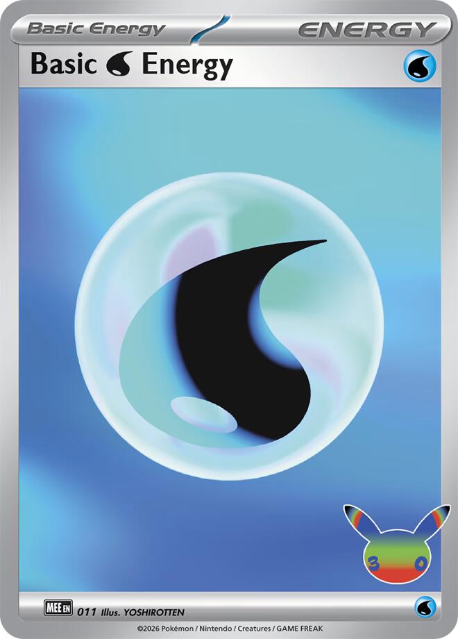 Basic Water Energy (011) (30th Celebration) [Mega Evolution Energies]