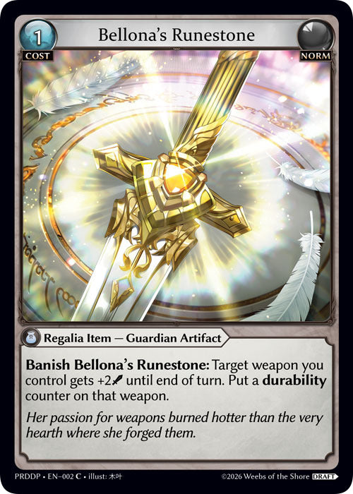 Bellona's Runestone (2) [.asphodel/paradise Draft Pack]