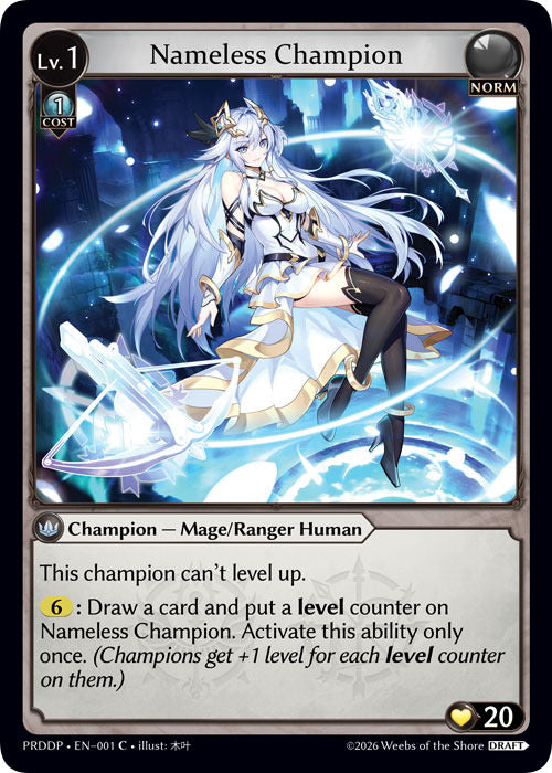 Nameless Champion (Mage/Ranger) (1) [.asphodel/paradise Draft Pack]
