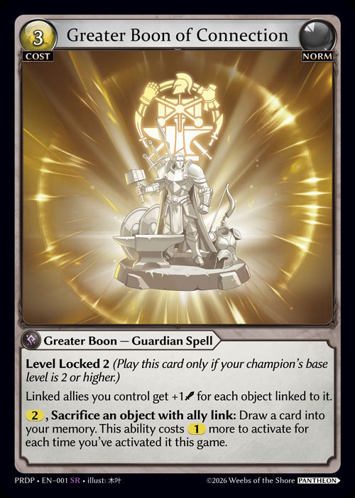 Greater Boon of Connection (1) [.asphodel/paradise: Pantheon]