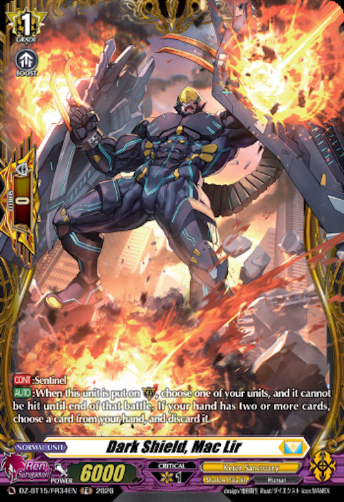 Dark Shield, Mac Lir (DZ-BT15/FR34EN) [Strike of Illusionary Shadows]