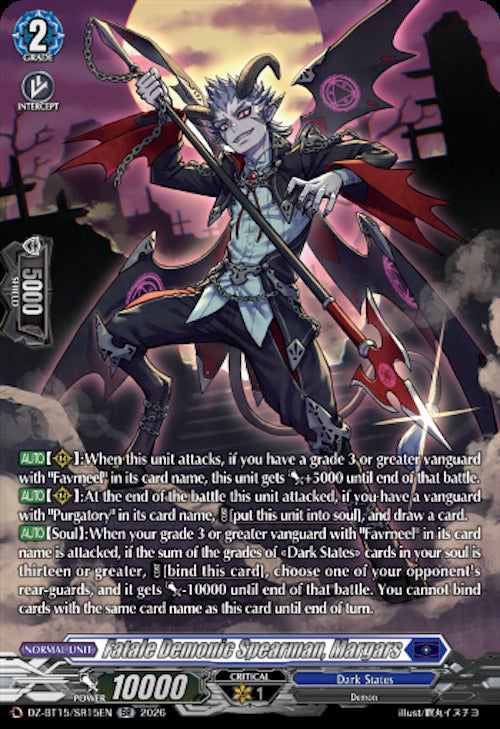 Fatale Demonic Spearman, Margars (DZ-BT15/SR15EN) [Strike of Illusionary Shadows]