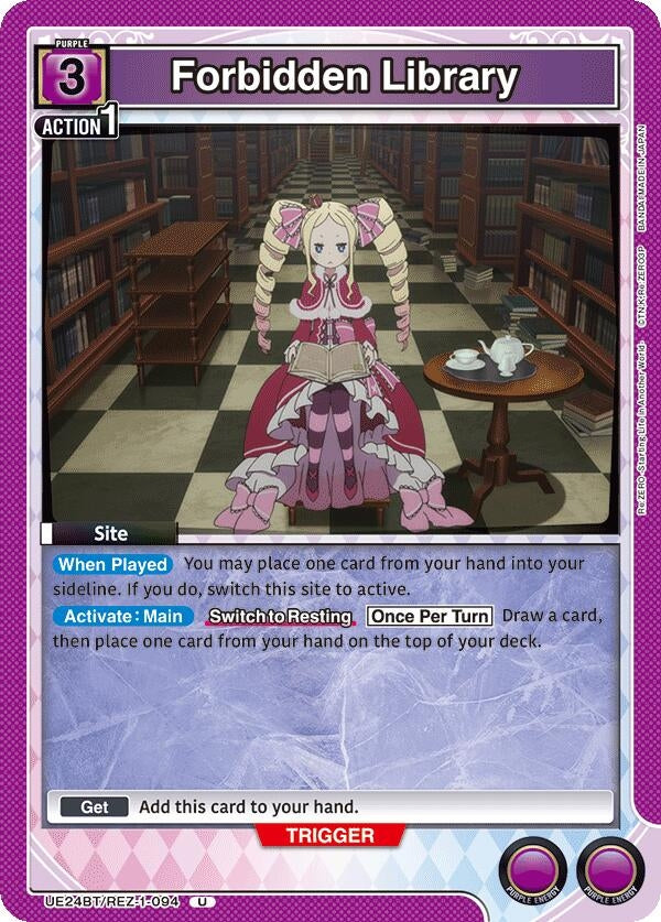 Image for Forbidden Library (UE24BT) (UE24BT/REZ-1-094) - Union Arena