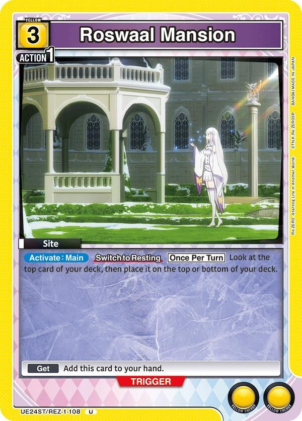 Image for Roswaal Mansion (UE24ST) (UE24ST/REZ-1-108) - Union Arena
