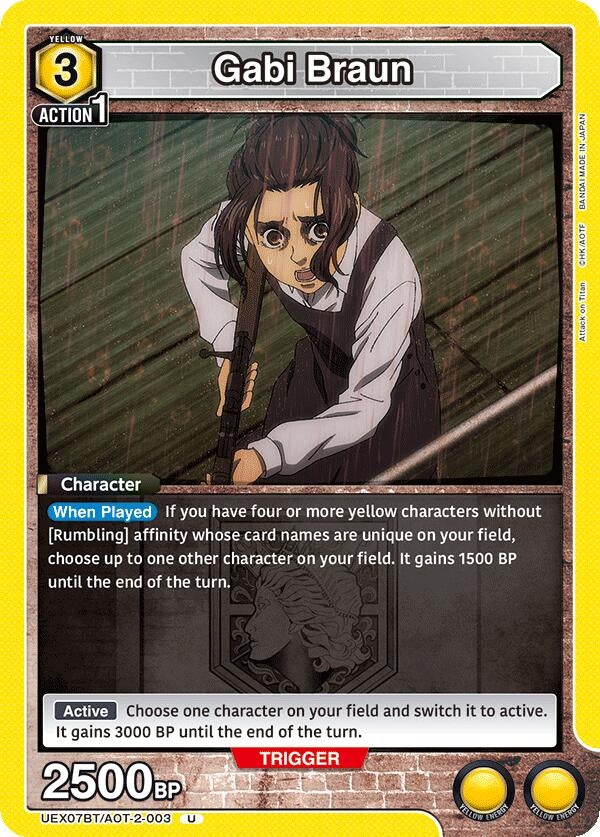 Image for Gabi Braun (003) (UEX07BT) (UEX07BT/AOT-2-003) - Union Arena