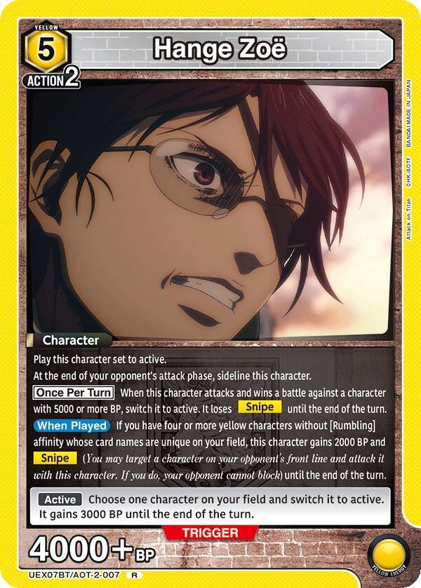 Image for Hange Zoe (007) (UEX07BT) (UEX07BT/AOT-2-007) - Union Arena