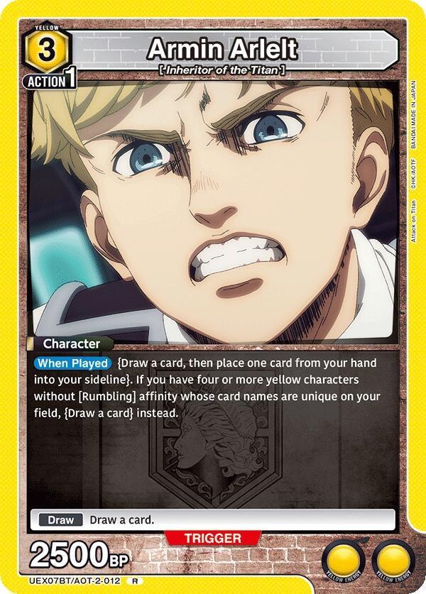Image for Armin Arlelt (012) (UEX07BT) (UEX07BT/AOT-2-012) - Union Arena