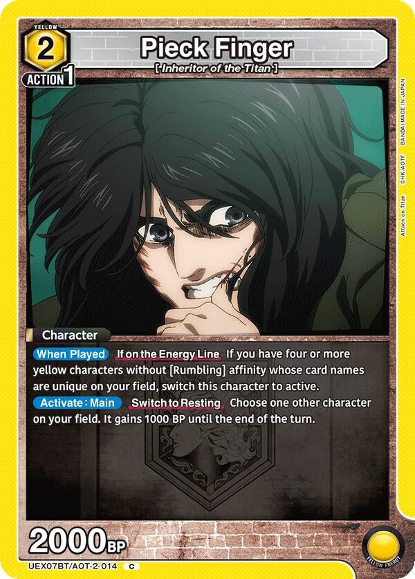 Image for Pieck Finger (014) (UEX07BT) (UEX07BT/AOT-2-014) - Union Arena