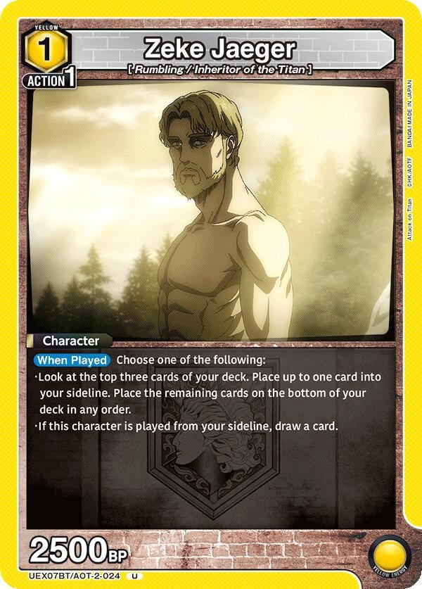 Image for Zeke Jaeger (024) (UEX07BT) (UEX07BT/AOT-2-024) - Union Arena