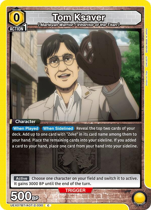 Image for Tom Ksaver (UEX07BT) (UEX07BT/AOT-2-030) - Union Arena
