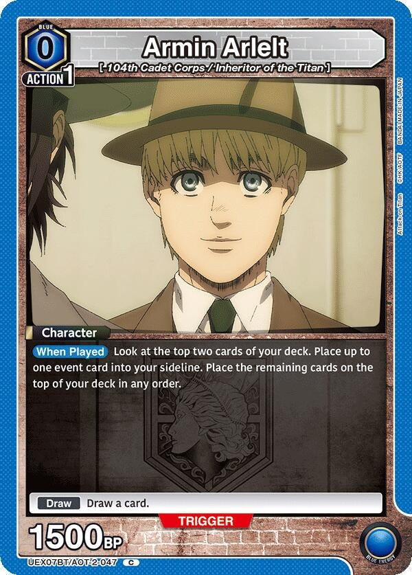 Image for Armin Arlelt (047) (UEX07BT) (UEX07BT/AOT-2-047) - Union Arena