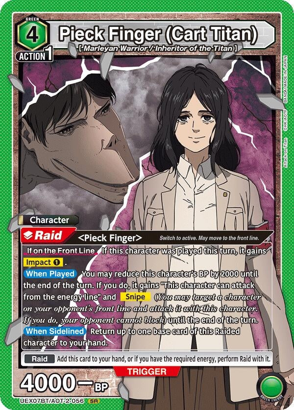 Image for Pieck Finger (Cart Titan) (UEX07BT) (UEX07BT/AOT-2-056) - Union Arena