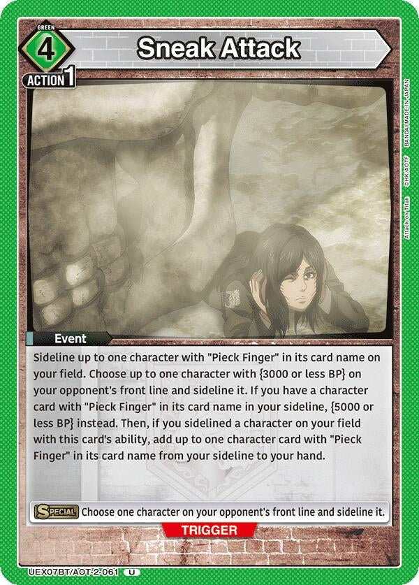 Image for Sneak Attack (UEX07BT) (UEX07BT/AOT-2-061) - Union Arena