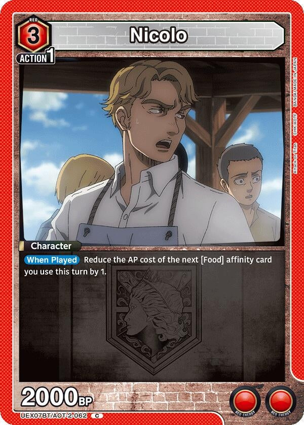 Image for Nicolo (UEX07BT) (UEX07BT/AOT-2-062) - Union Arena