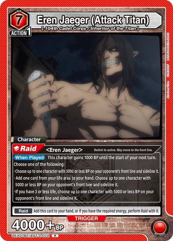 Image for Eren Jaeger (Attack Titan) (UEX07BT) (UEX07BT/AOT-2-072) - Union Arena