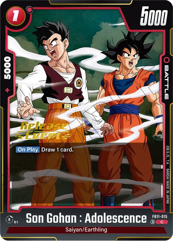 Son Gohan : Adolescence (FB11-015) [Brightness of Hope Release Event Cards]
