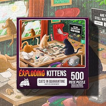 Exploding Kittens - Cats in Quarantine Jigsaw Puzzle