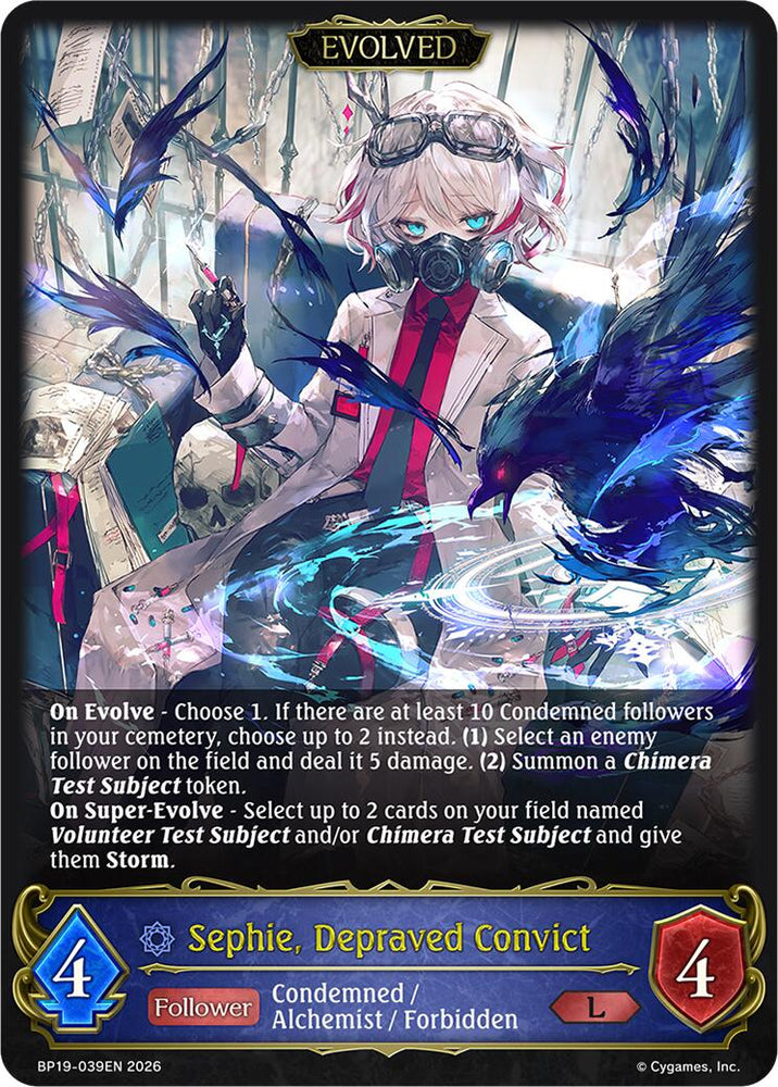 Sephie, Depraved Convict (Evolved) (BP19-039EN) [Eightfold Retribution]